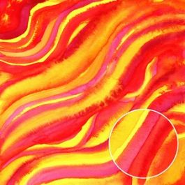 Red Yellow and Pink Psychadelic Watercolor Background Pattern