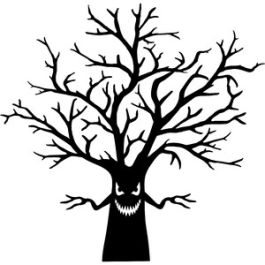 halloween scary tree