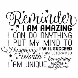 Reminder Inspirational Word Art Wall Art