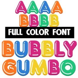 Bubbly Gumbo Color Font