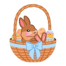 Easter Basket with Bunny