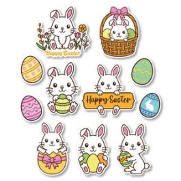 Easter Bunny Stickers