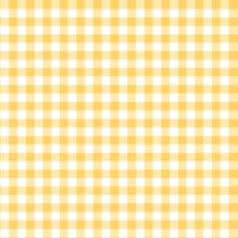 Yellow Gingham Print Background