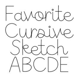 BFC Favorite Cursive Sketch Font