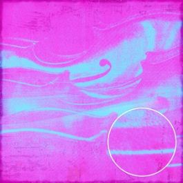 Magenta Cyan Violins Monoprint Background Pattern