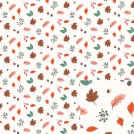 Autumn Falling Leaves Printable Pattern Background