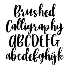 BFC Brushed Calligraphy Bold Bouncy Brush Script Calligraphy Font