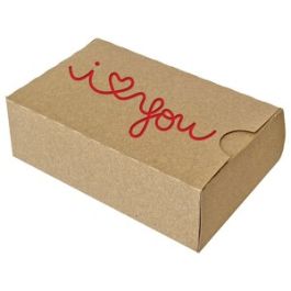 Rectangle Box with I Love You Cut Out