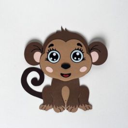 Paper baby monkey