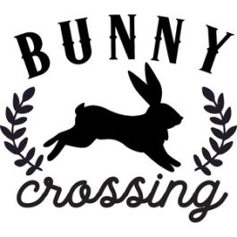 Bunny Cross Sign