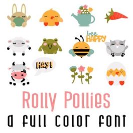 Rolly Pollies Full Color Font