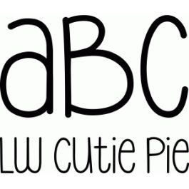 lw cutie pie font