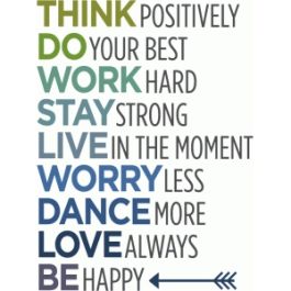 happy life list - phrase