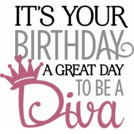 birthday diva phrase