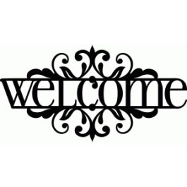 welcome scroll sign