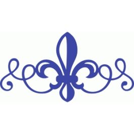 fleur de lis scroll