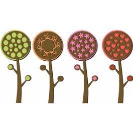 retro trees set