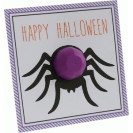 happy halloween lip balm card