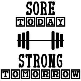 Women's 'Sore Today Strong Tomorrow' Workout Tank Top - Funny Fitness Print, Tri-Blend - View #9