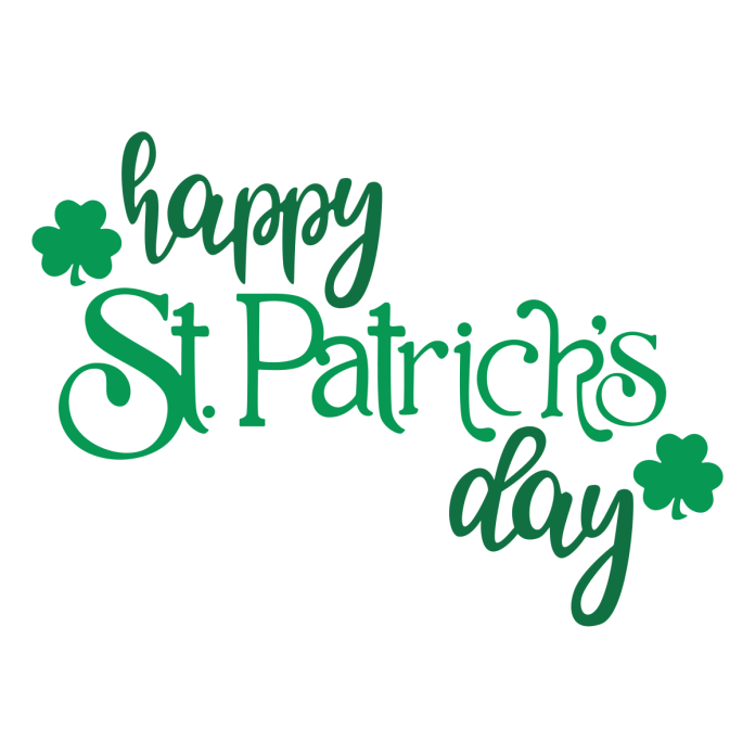 free st pattys day dingbat font