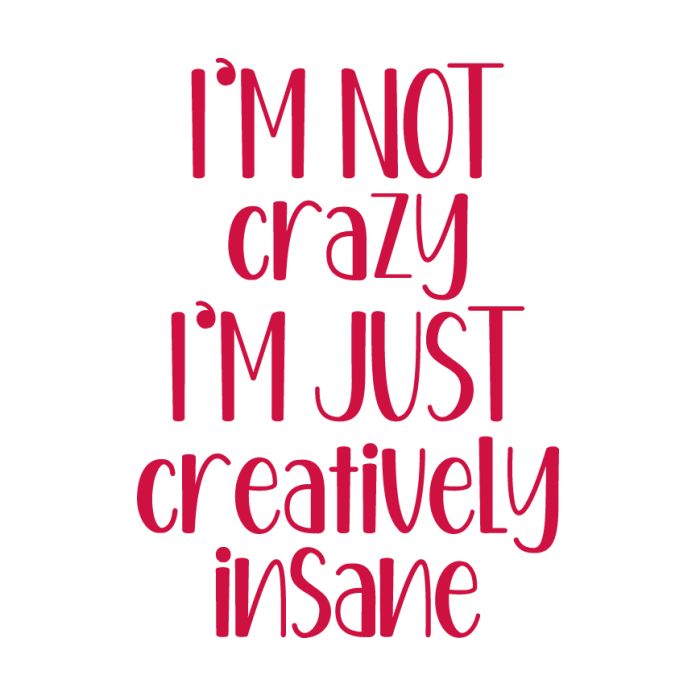 I’m Not Crazy Just Creatively Insane