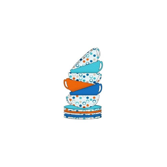 tea cup stack