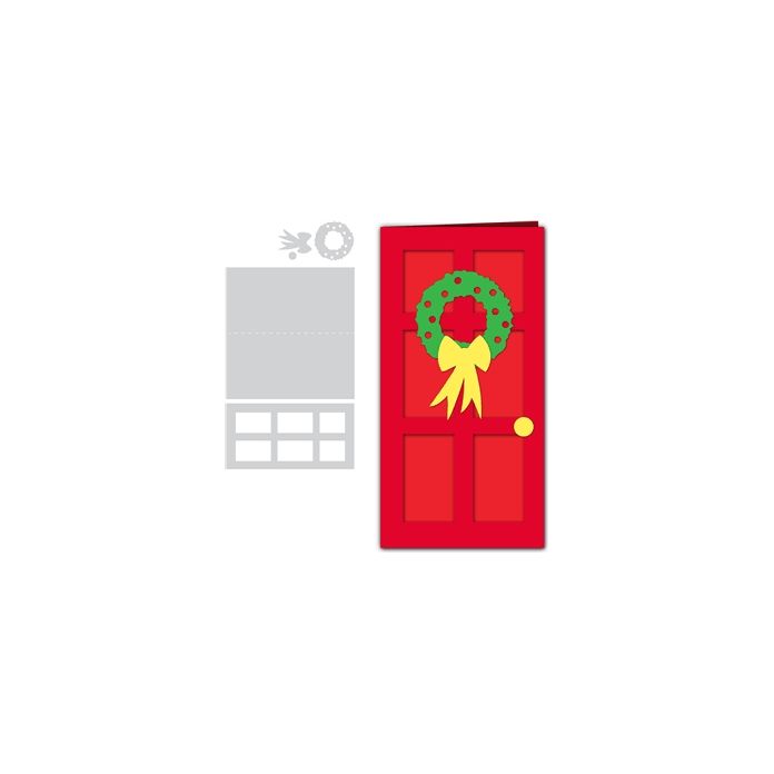 card christmas door