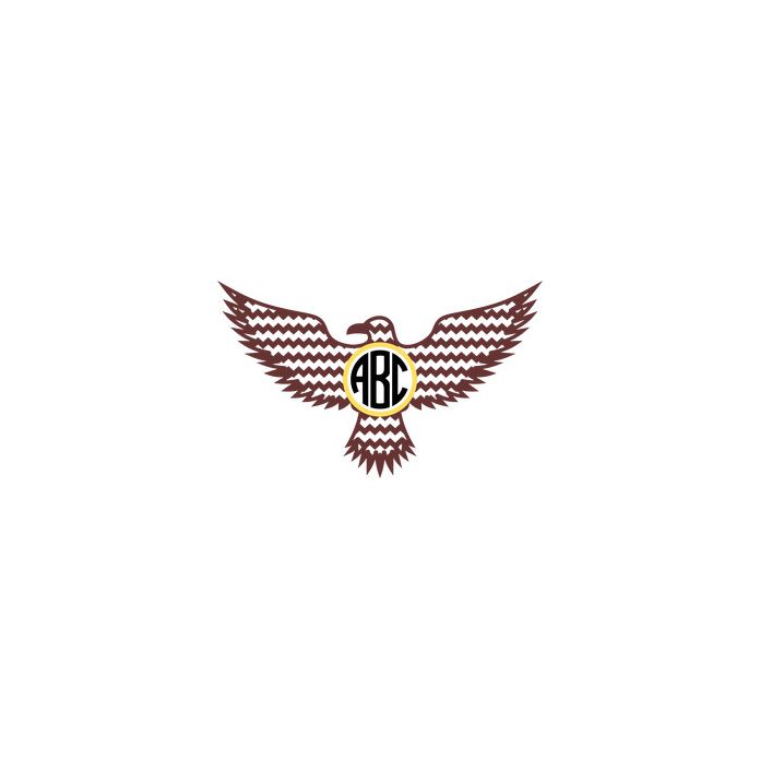 eagle chevron monogram