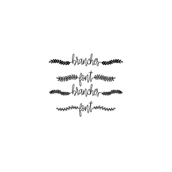 branches font