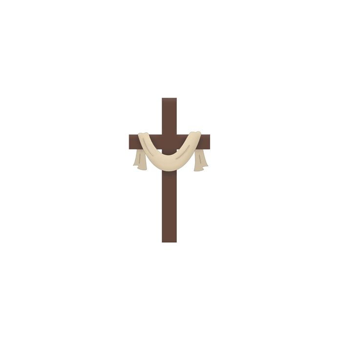 cross with shroud