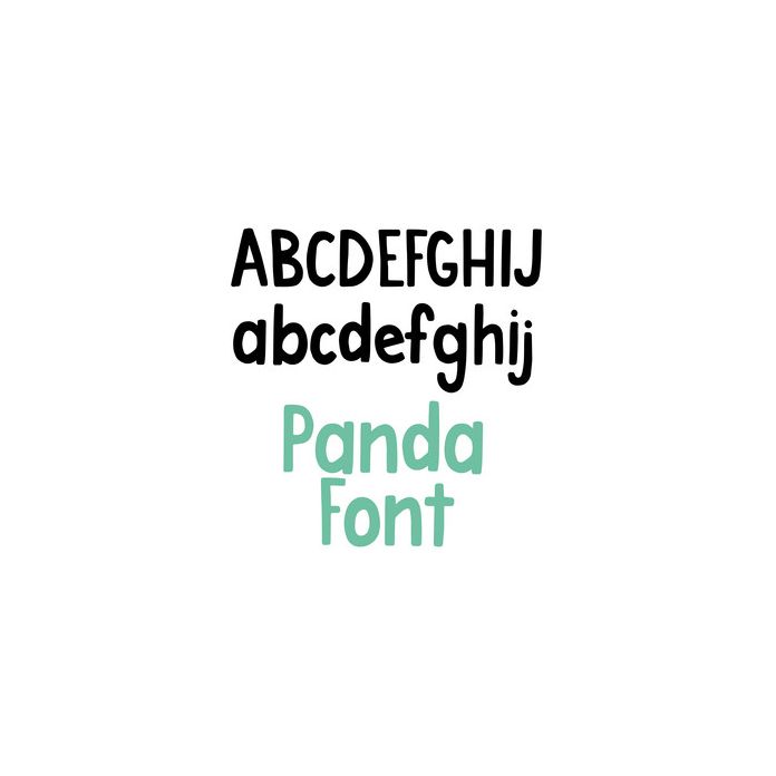 panda font