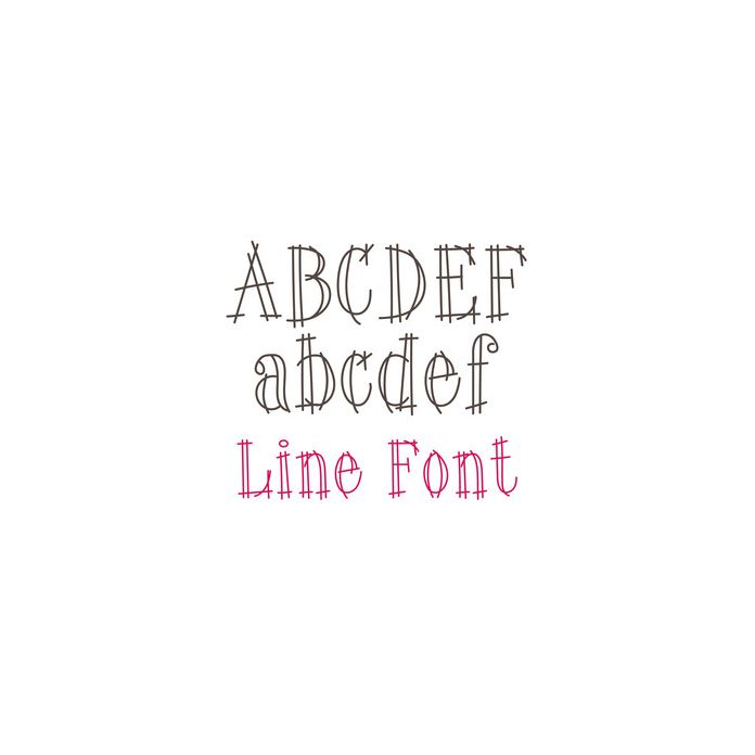 Line Font