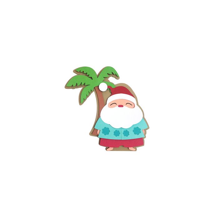 santa claus hawaii card