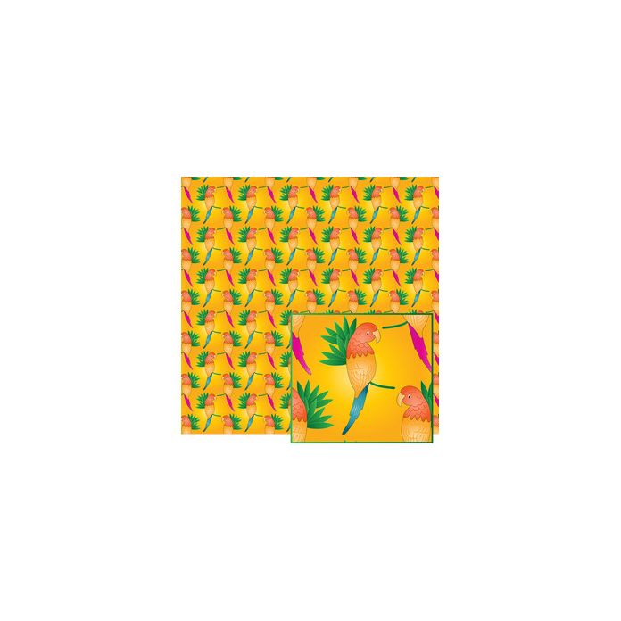 colorful parrots pattern