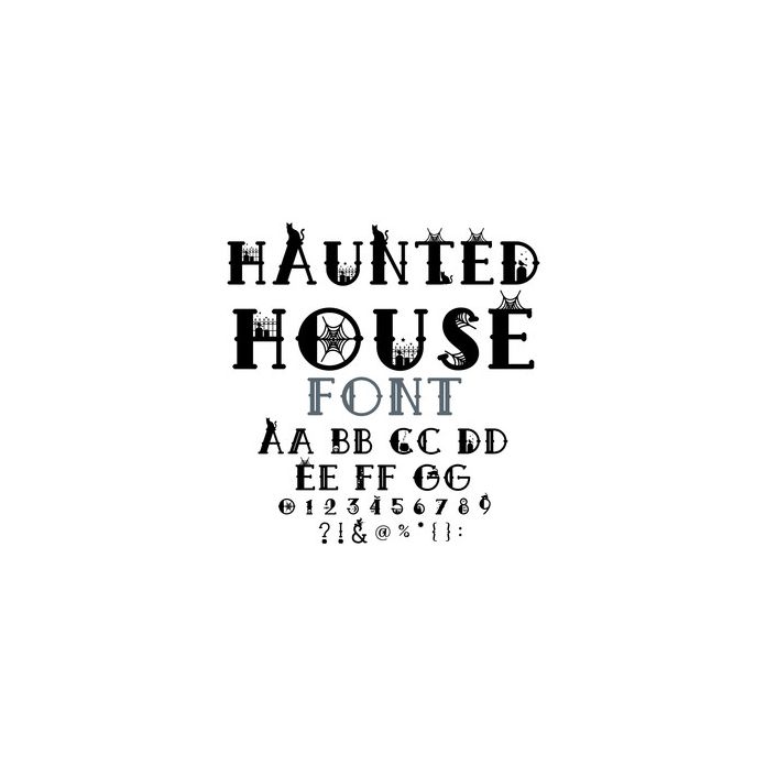 haunted house font