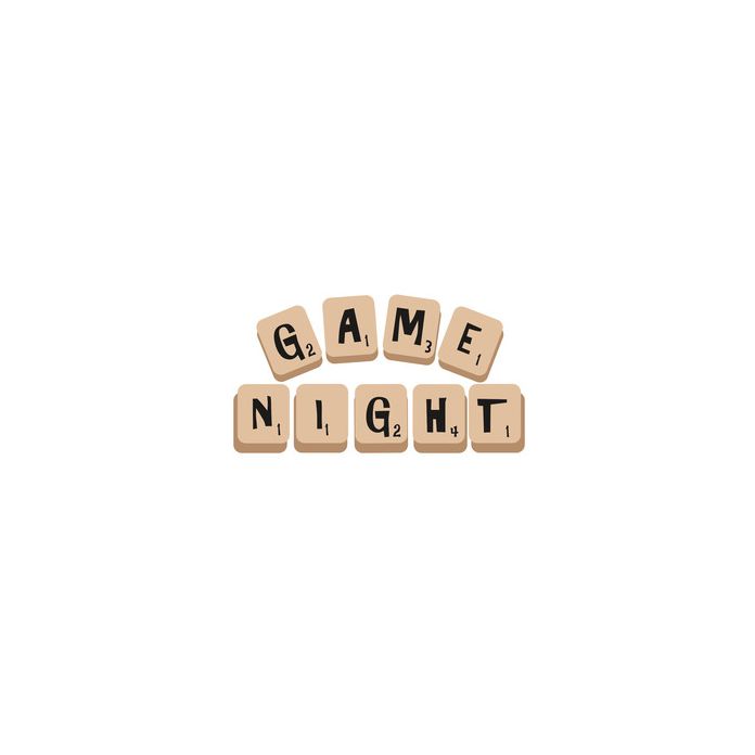 game night letter tiles