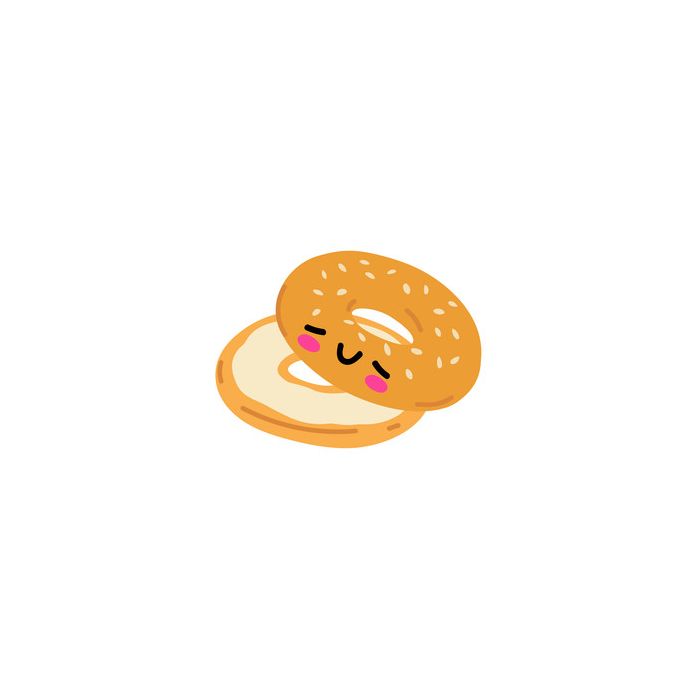 kawaii bagel