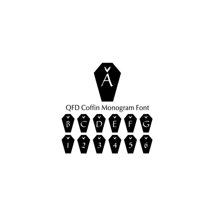 qfd coffin monogram font