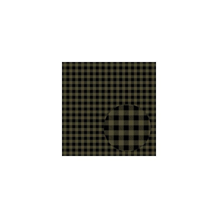 OONA Green and Blue with Black Plaid, Italian Cotton
