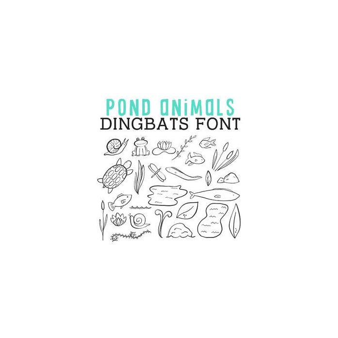 cg pond animals dingbats