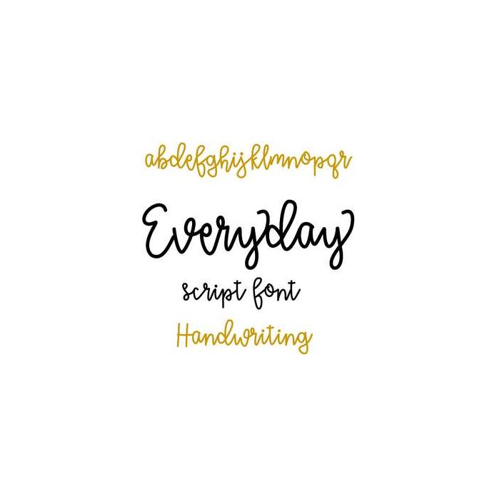 everyday script font