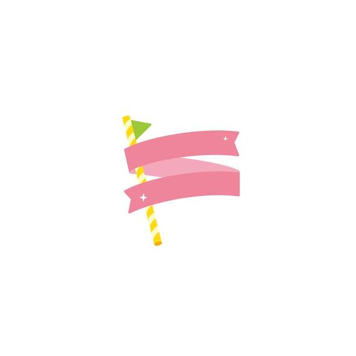 cute ribbon banner