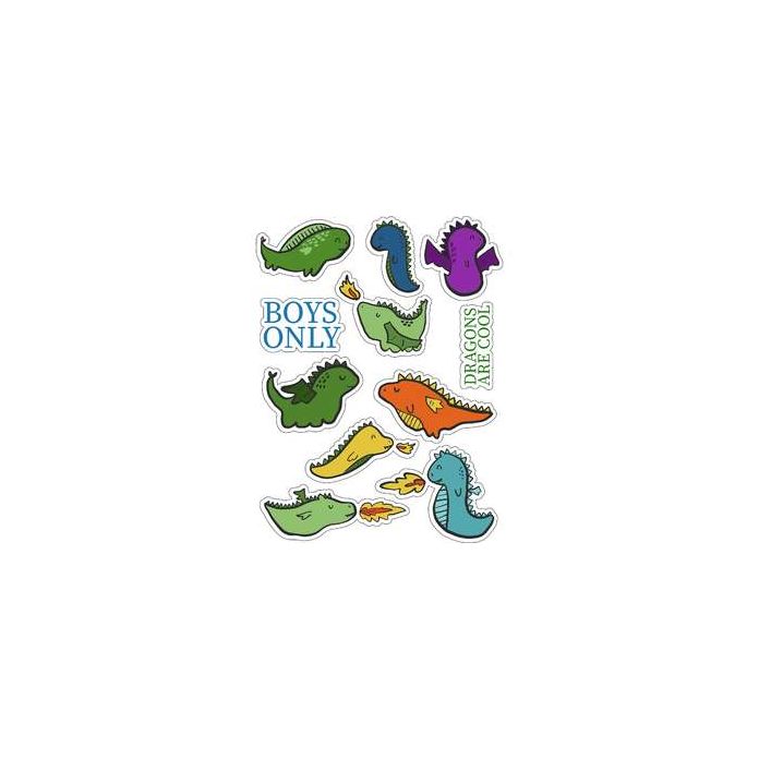 ml baby monster dragons stickers