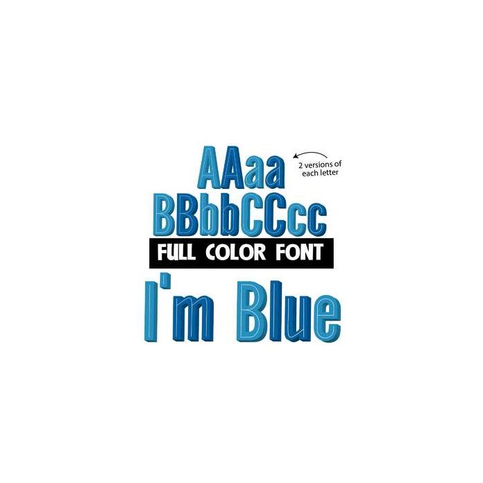 i'm blue color font