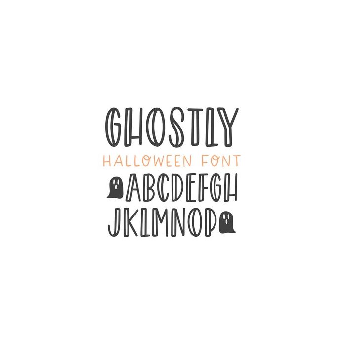 ghostly halloween font