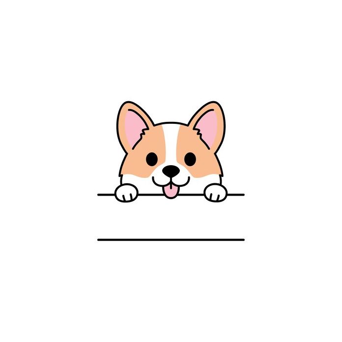 Corgi Name Frame