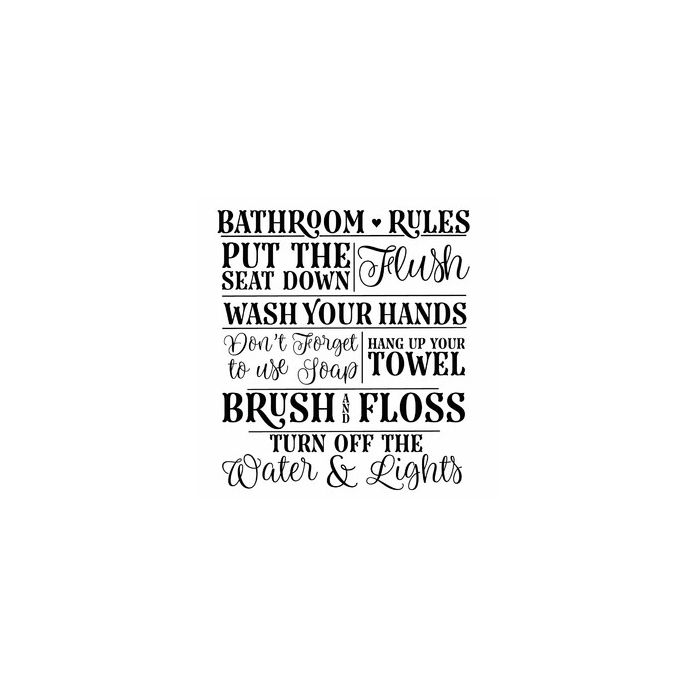 Bathroom Rules399997