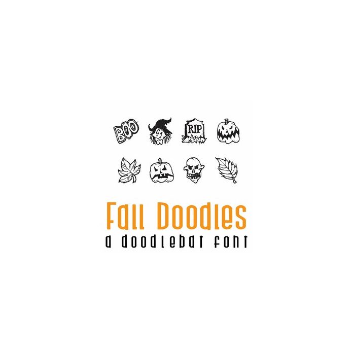 Fall Doodles Doodlebat Font