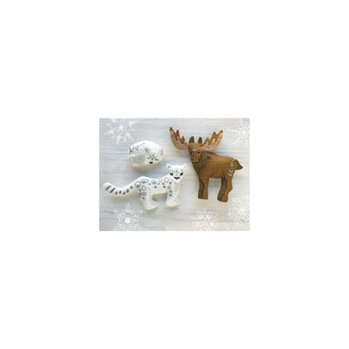 Winter Animals set 2 felt sewing patterns