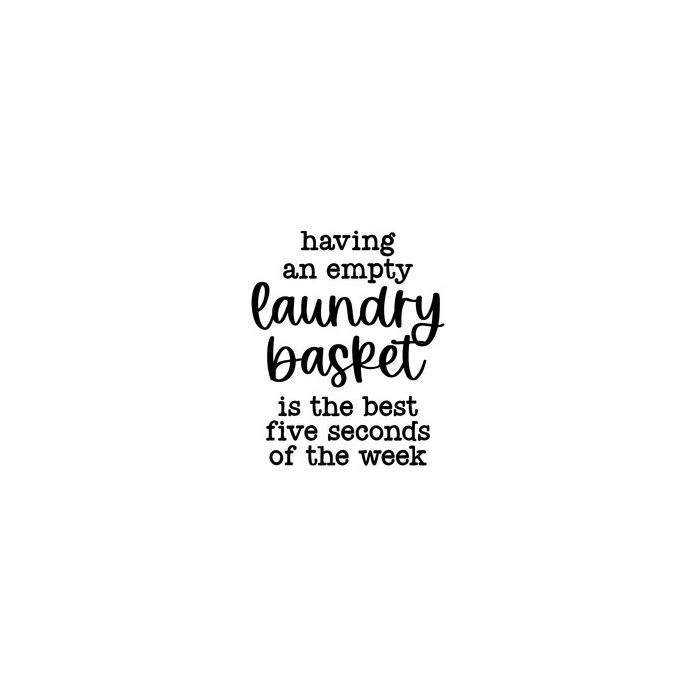 having an empty laundry basket